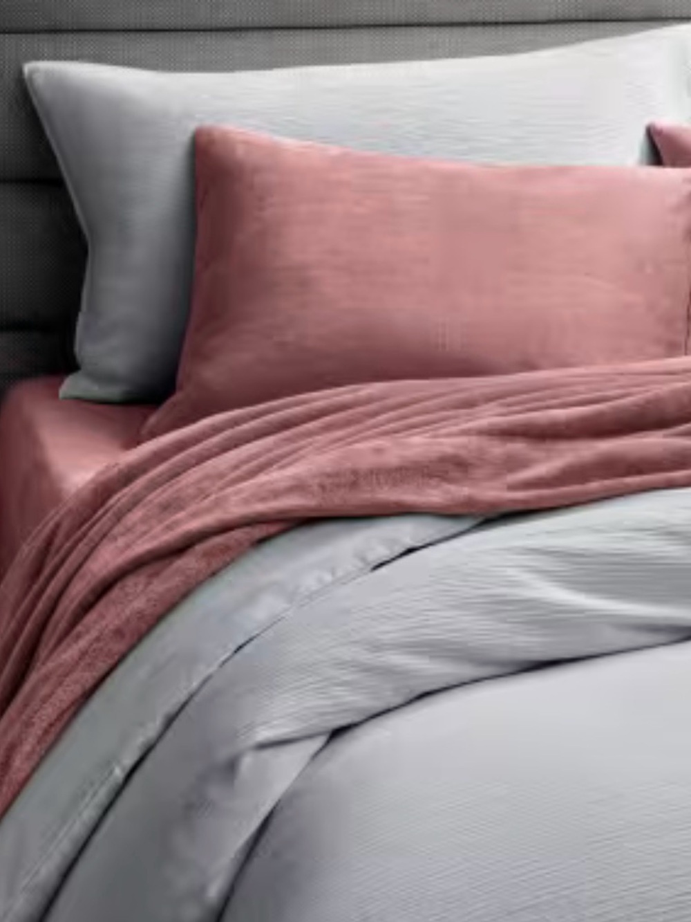 Sleep Number Winter Soft California King Sheet Set Rose Pink Plush NWT